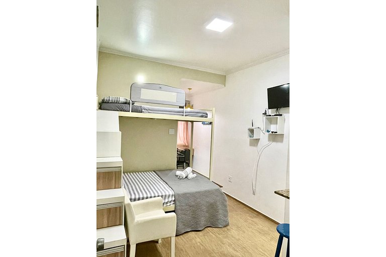 Studio entre Arpoador e Ipanema a passos da praia!