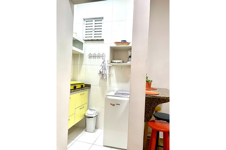 Studio entre Arpoador e Ipanema a passos da praia!