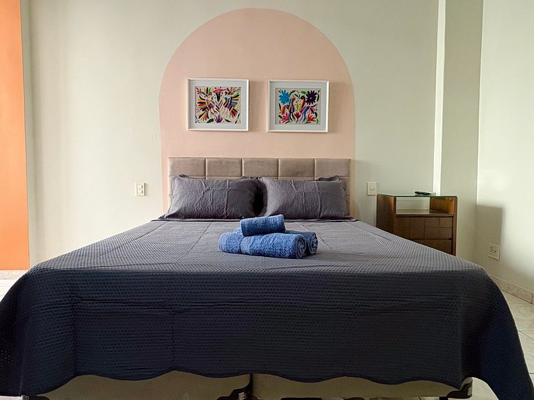 TIR34 #602 - 3qts - garagem - 3 min. praia (150m)