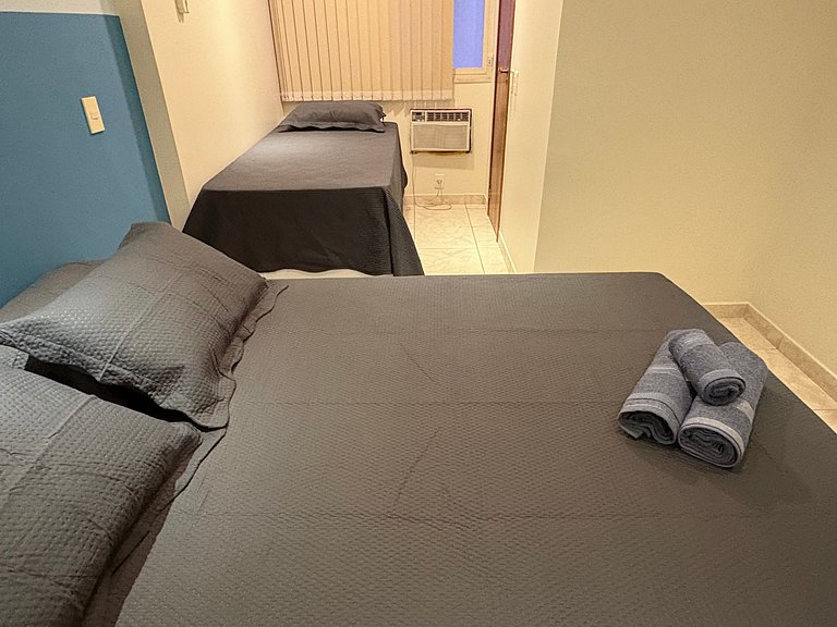 TIR34 #602 - 3qts - garagem - 3 min. praia (150m)